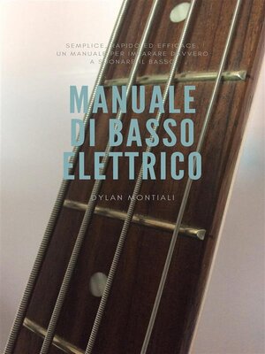 cover image of Manuale di basso elettrico